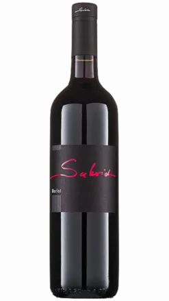 Flasche Merlot 2018 von Saksida